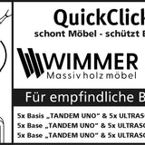 WIMMER Filz- und Kunststoffgleiter Set "QuickClick Tandem UNO Ultrasoft"
