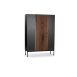 18Hundert Highboard Nussbaum massiv | Unikat 052