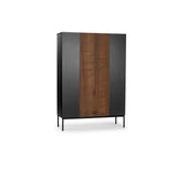 18Hundert Highboard Nussbaum massiv | Unikat 062