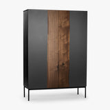 18Hundert Highboard Nussbaum massiv | Unikat 404