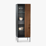 18Hundert Highboard Nussbaum massiv | Unikat 461