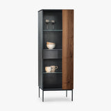 18Hundert Highboard Nussbaum massiv | Unikat 546